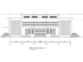 Bản vẽ thiết kế phương án nhà tang lễ trong bệnh viện 24x33m