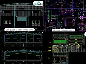 Bộ sưu tập 10 bản vẽ AutoCAD Nhà Xưởng công nghiệp được bạn đọc tải về tham khảo nhiều