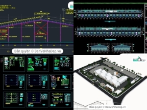 Bộ sưu tập 10 file AutoCAD nhà xưởng công nghiệp có đầy đủ bản vẽ thiết kế xây dựng chi tiết hạng mục kiến trúc