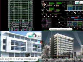 Bộ sưu tập 10 file Autocad văn phòng Hot 2019