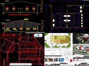 Bộ sưu tập 10 mẫu bản vẽ nhà xưởng công nghiệp free có đầy đủ các hạng mục kiến trúc, kết cấu để bạn đọc tham khảo