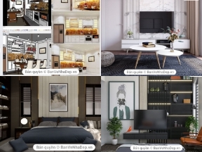 Bộ sưu tập 15 Model Su thiết kế nội thất căn hộ chung cư giá rẻ