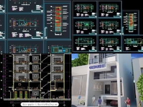 Bộ sưu tập 38 File autocad bản vẽ nhà phố 5 tầng cực đẹp