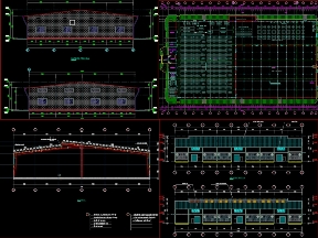 Bộ sưu tập 5 file AutoCAD nhà xưởng đầy đủ và cực kì chi tiết