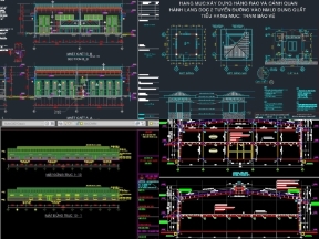 Bộ sưu tập 6 mẫu nhà xưởng công nghiệp có đầy đủ bản vẽ thiết kế kiến trúc và kết cấu