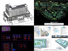 Bộ sưu tập 7 bản vẽ Autocad bệnh viện xu hướng mới