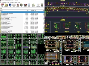 Bộ sưu tập 7 Bản vẽ AutoCAD nhà xưởng công nghiệp cực kỳ chi tiết và đầy đủ các hạng mục kết cấu, phù hợp để các bạn tải về tham khảo và nghiên cứu thêm