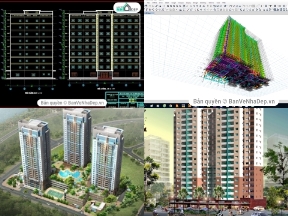 Bộ sưu tập 8 bản vẽ cad chung cư được xem nhiều nhất năm qua