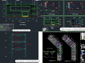 Bộ sưu tập 8 bản vẽ cad văn phòng mới 2020