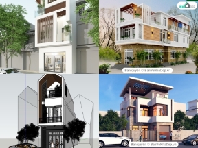 Bộ sưu tập Bộ 10 mẫu thiết kế ngoại thất nhà phố 3 tầng tuyệt đẹp đa dạng