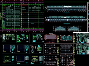 Bộ sưu tập Bộ 5 bản vẽ AutoCAD nhà xưởng công nghiệp có đầy đủ bản vẽ kết cấu