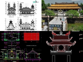 Bộ sưu tập Bộ 7 File cad nhà thờ, đình chùa miễn phí tải nhiều nhất 2019