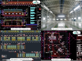 Bộ sưu tập Bộ 7 file thiết kế nhà xưởng công nghiệp trên phần mềm AutoCAD cực kì chất lượng