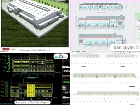 Bộ sưu tập Bộ 8 bản vẽ AutoCAD nhà xưởng công nghiệp đồng giá 50k đầy đủ các bản vẽ chi tiết xây dựng phần hạng mục kết cấu