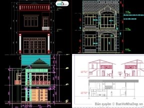 Bộ sưu tập Chia sẻ 15 bộ bản vẽ thiết kế nhà phố 2 tầng đa dạng miễn phí