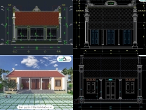 Bộ sưu tập Chọn lọc 5 bản vẽ Autocad nhà thờ họ cực chất lượng