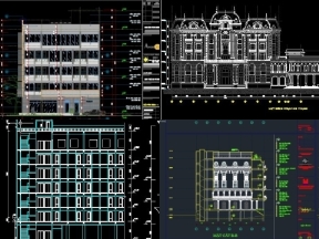 Bộ sưu tập File autocad 8 mẫu bản vẽ thiết kế khách sạn mới hot