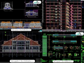 Bộ sưu tập File autocad 8 mẫu thiết kế khu resort nghỉ dưỡng siêu đẹp sang trọng