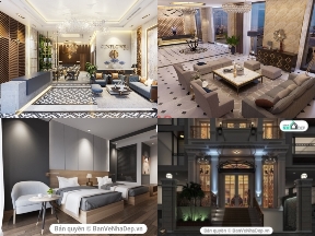 Bộ sưu tập Sketchup dựng 4 mẫu thiết kế nội thất khách sạn siêu đẹp