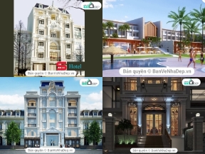 Bộ sưu tập Sketchup dựng 5 mẫu khách sạn siêu đẹp giá chỉ 63k