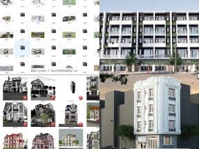 Bộ sưu tập Tổng hợp 4 mẫu thiết kế ngoại thất nhà phố biệt thự hot nhất 2020
