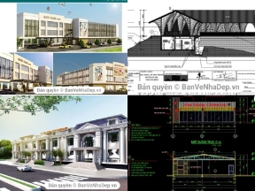 Bộ sưu tập Tổng hợp 5 bản vẽ AutoCAD nhà hàng cực kì chất lượng có đầy đủ kiến trúc, kết cấu