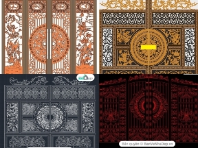 Bộ sưu tập Tổng hợp 6 mẫu bản vẽ thiết kế cồng trống đồng CNC đẹp nhất hiện nay
