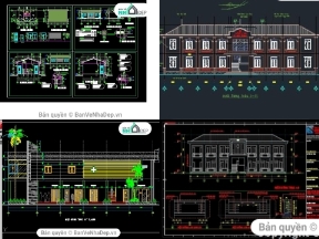 Bộ sưu tập Tổng hợp 8 bản vẽ Autocad trạm y tế chi tiết chỉ 88k