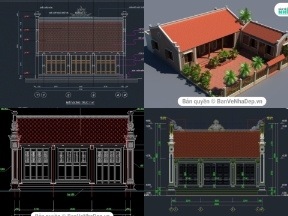 Bộ sưu tập Top 4 bản vẽ Autocad nhà thờ họ đáng xem nhất 2020