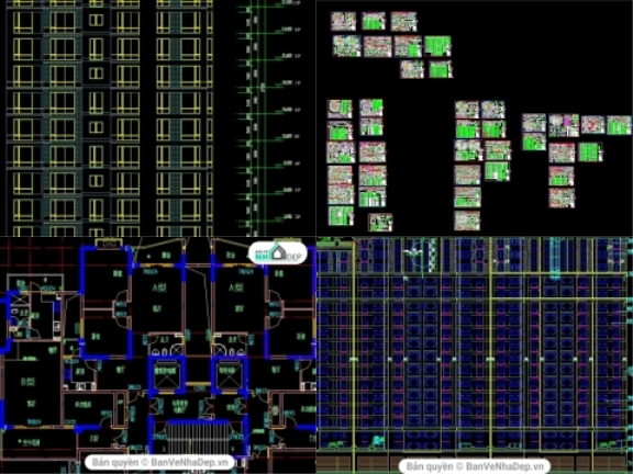 15 bản vẽ Autocad chung cư miễn phí chất lượng nhất