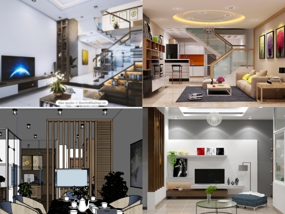 15 mẫu Model sketchup triển khai nội thất nhà phố