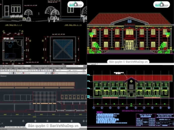 20 bản vẽ Autocad ủy ban nhân dân siêu rẻ