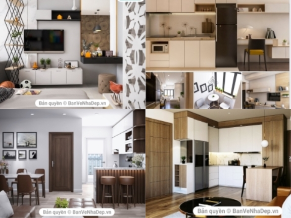 20 Model su thiết kế bao cảnh nội thất phòng khách chung cư được quan tâm nhất