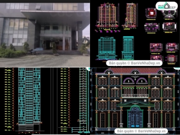 4 bản vẽ Autocad văn phòng miễn phí hot nhất