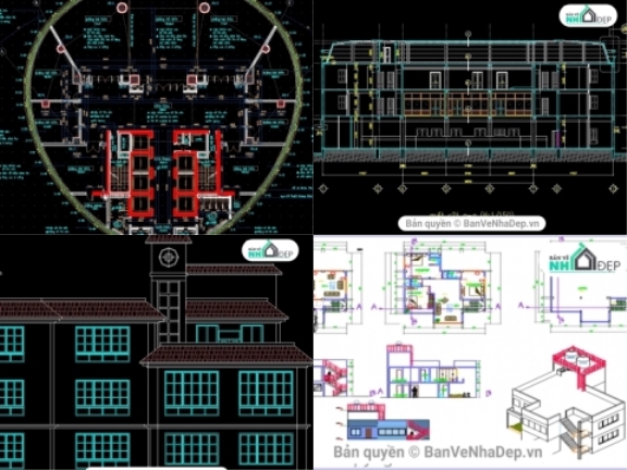 4 bản vẽ Autocad văn phòng miễn phí mới nhất