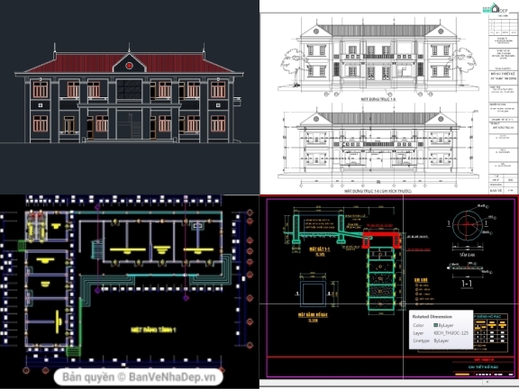 5 bản vẽ Autocad trạm y tế xu hướng mới 2020