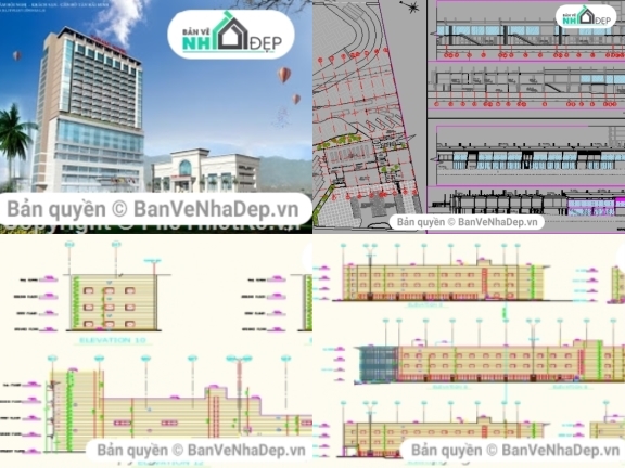 5 mẫu thiết kế khách sạn miễn phí tại banvenhadep.vn