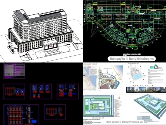 7 bản vẽ Autocad bệnh viện xu hướng mới