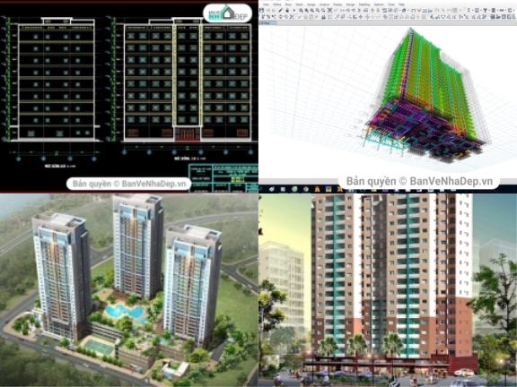 8 bản vẽ cad chung cư được xem nhiều nhất năm qua