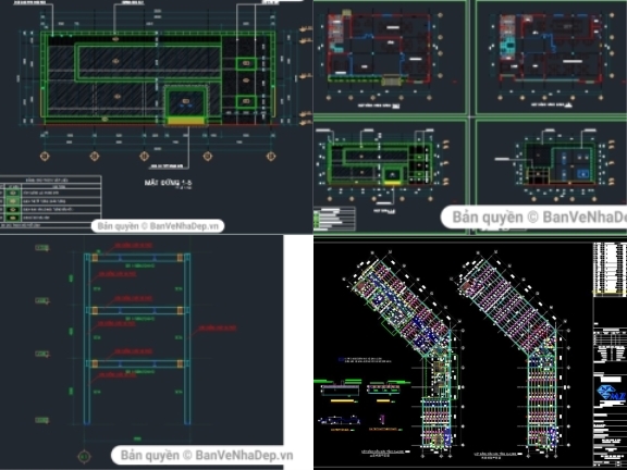 8 bản vẽ cad văn phòng mới 2020