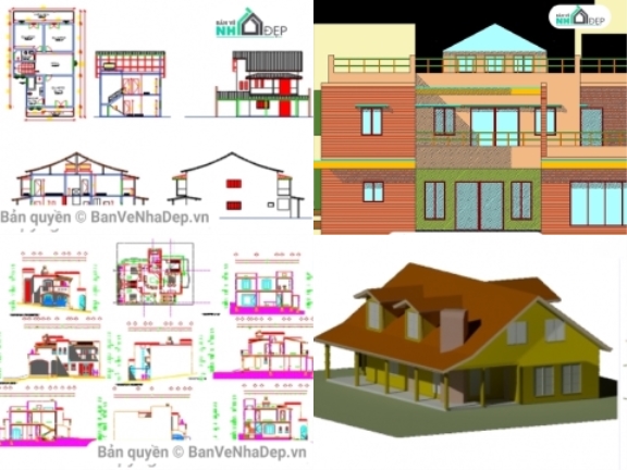 8 mẫu nhà biệt thự 2 tầng có kiến trúc độc đáo, chia sẻ miễn phí với mọi người