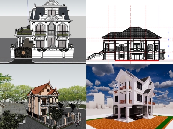 8 mẫu thiết kế nhà Biệt Thự 2 tầng với phong cách tân cổ điển được upload mới nhất, rất thích hợp để mọi người tham khảo và nghiên cứu thêm