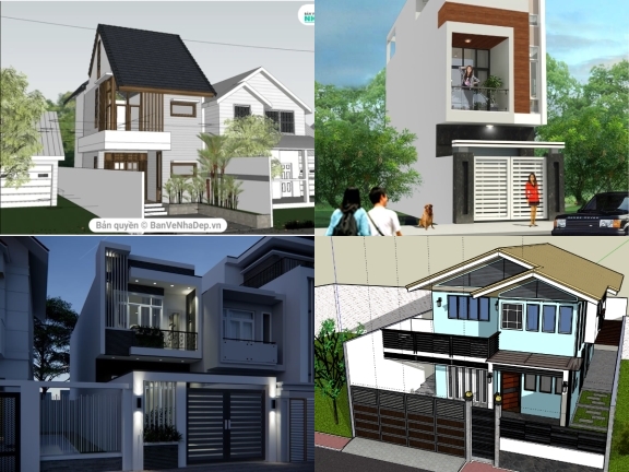 9 mẫu thiết kế nhà phố 2 tầng hiện đại đa dạng