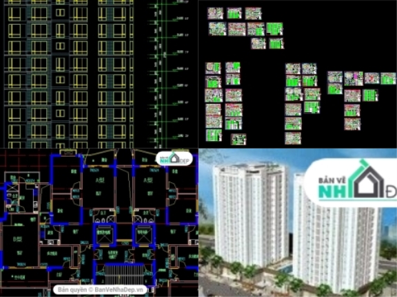 Bộ 8 file Autocad chung cư miễn phí hot nhất năm