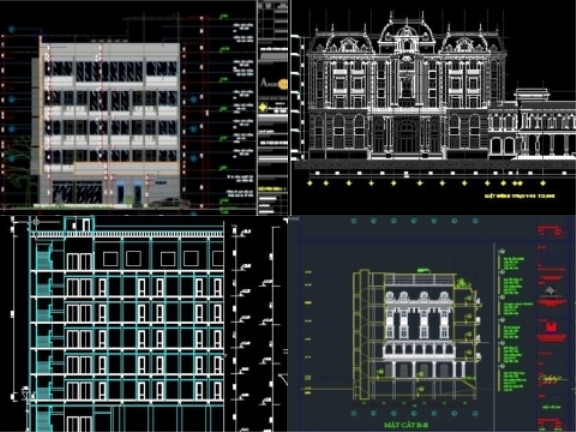 File autocad 8 mẫu bản vẽ thiết kế khách sạn mới hot