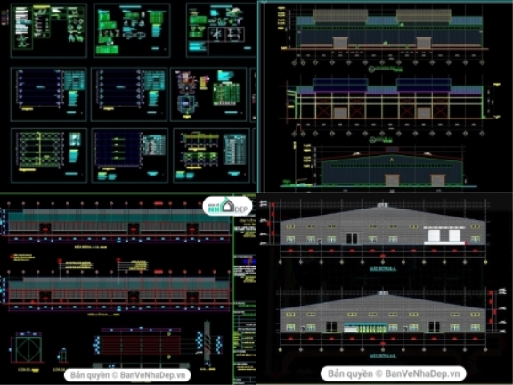 Tổng hợp 10 bản vẽ nhà xưởng công nghiệp được bạn đọc tham khảo nhiều