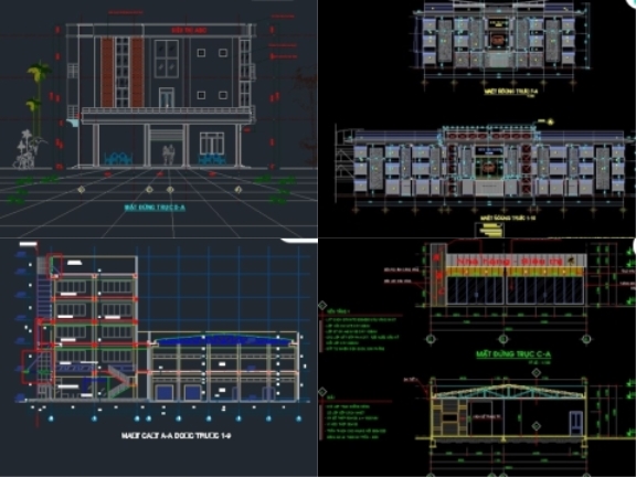 Tổng hợp 4 mẫu siêu thị được xây dựng trên phần mềm autocad cực kì chất lượng có đầy đủ các bản vẽ kiến trúc và kết cấu