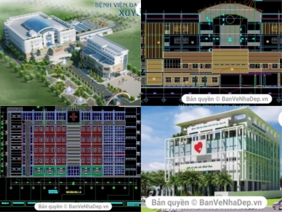 Top 10 bản vẽ Autocad bệnh viện hot nhất 2019