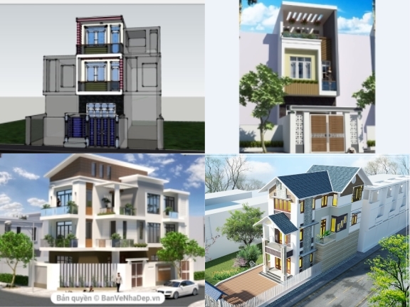 Top 5 Bộ Bản Vẽ AUTOCAD + SKETCHUP Nhà Phố 3 Tầng Cực Đẹp Cực Chất Lượng