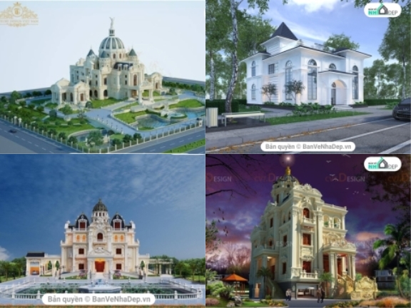 Top 8 mẫu lâu đài dinh thự thiết kế bằng 3dsmax nguy nga tráng lệ nhất hiện nay